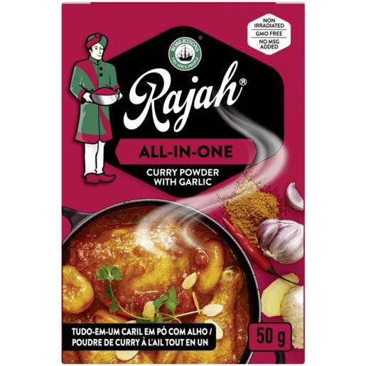 Robertsons Rajah All-In-One Curry Powder With Garlic 50g